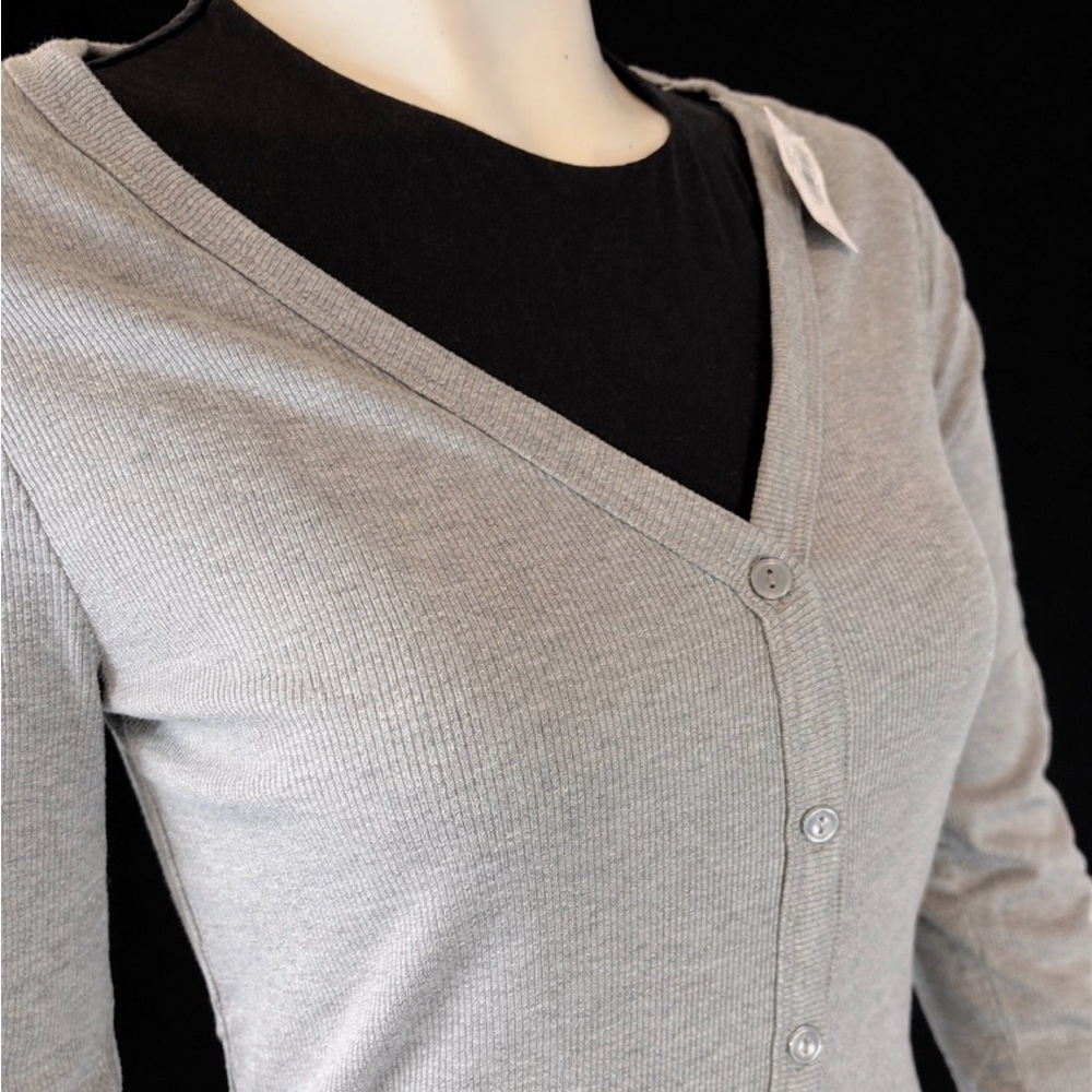 GAP Light Gray V-Neck Cardigan